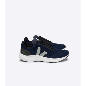 Veja MARLIN LT V KNIT Men's Shoes Blue | NZ 237PJJ